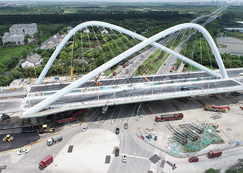 Lingang Avenue Landscape Bridge